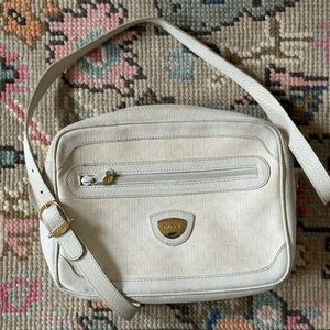 Vintage White Gucci Crossbody Purse